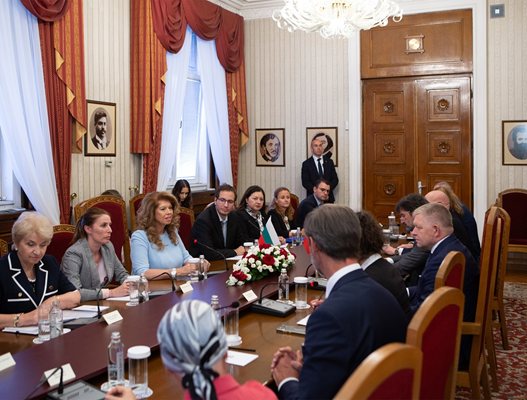 İliyana Yotova ve Robert Fico görüştü FOTOĞRAF: Cumhurbaşkanlığı Basın Sekreterliği