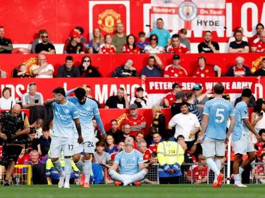 10 kişiyle City, Old Trafford'da United'ı 1:0 yendi