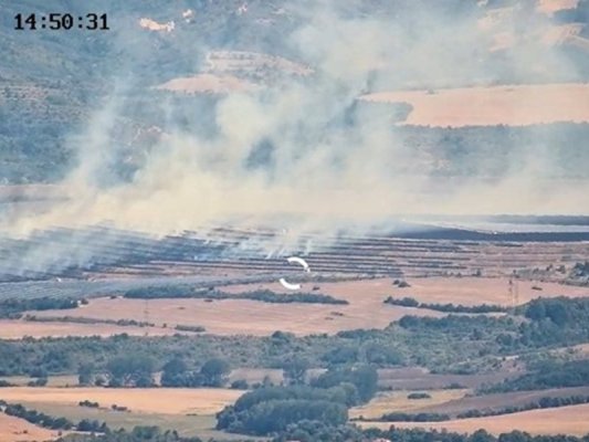 Bobov Dol Termik Santrali'nin Fotovoltaik Parkında 300 Dönümlük Alan Kül Oldu