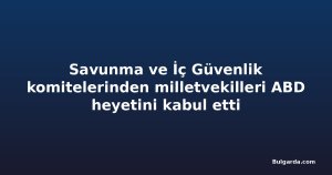Savunma ve İç Güvenlik komitelerinden milletvekilleri ABD heyetini kabul etti