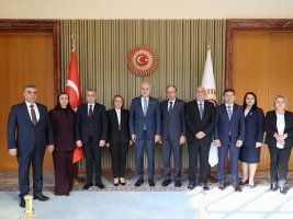 DPS heyeti Ankara'da TBMM Başkanı Numan Kurtulmuş ile görüştü