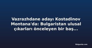 Vazrazhdane adayı Kostadinov Montana'da: Bulgaristan ulusal çıkarları önceleyen bir başkana sahip olmalı