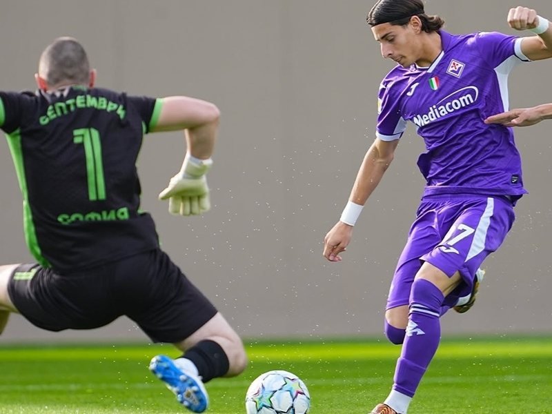 Septemvri, Gençler Şampiyonlar Ligi'nde Fiorentina'ya konuk 0:5 kaybetti