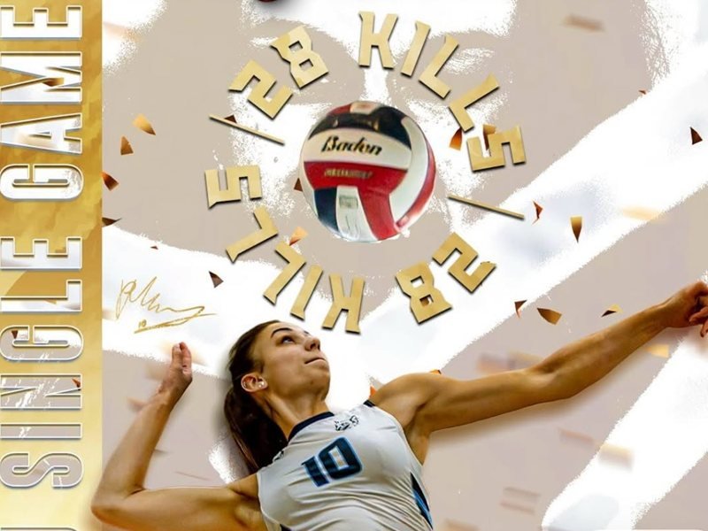 Bulgar voleybolcu Raya Mlyakova ABD'de üniversite takımında tarihi performans sergiledi