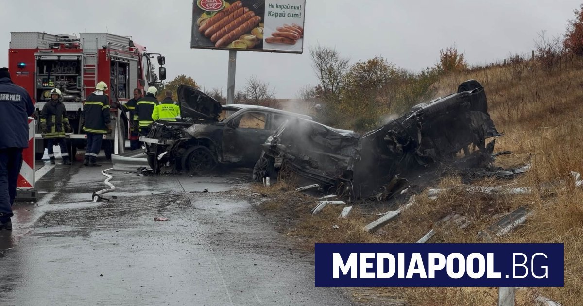 Trakya otoyolunda ağır kaza, devlet yol şirketi çalışanı hayatını kaybetti