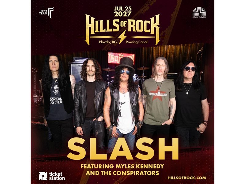 Slash, Filibe'deki Hills of Rock festivalinin baş sanatçısı olacak
